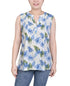 NY Collection Petite Sleeveless Pintucked Blouse